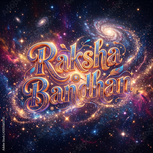 Glowing cosmic Raksha Bandh...