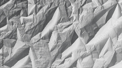 Obraz na płótnie Crinkled paper texture fills the entire view with sharp creases