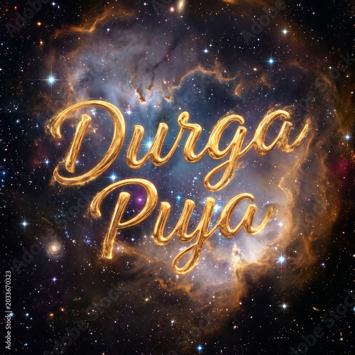 Durga Puja Greeting with Co...