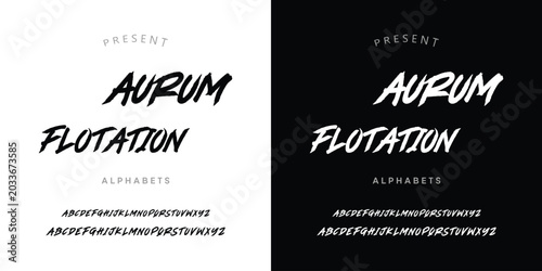 Tableau sur toile Aurum Flotation Font Styles
