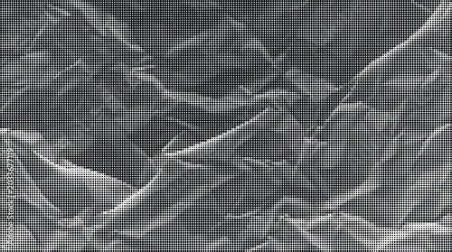 Photos Close-up view of crumpled paper texture on a smooth surface