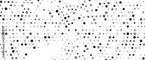 Photos Radial halftone pattern of dots expanding from the center, creating a spotlight effect on a white background