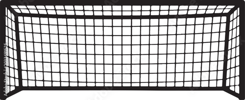 football goal post silhouette