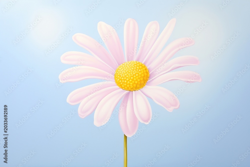 Obraz premium Painting of daisy flower nature petal.