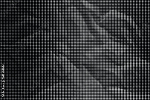 Εκτύπωση καμβά A close-up view of crumpled gray paper with many folds and creases on its surfac