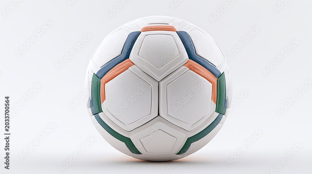 Obraz premium Modern professional soccer ball isolated on white background