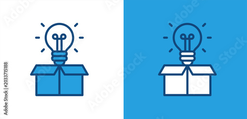 Slika na platnu Instructor icon, with light and dark background.