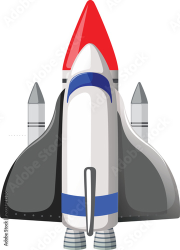 3d render of a roket