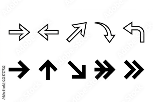 set of arrows