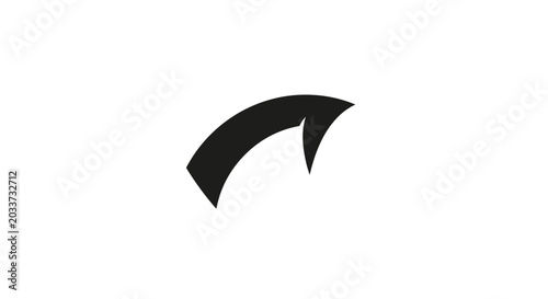 Tableau sur toile Black Arrowhead Shape Icon Symbol.