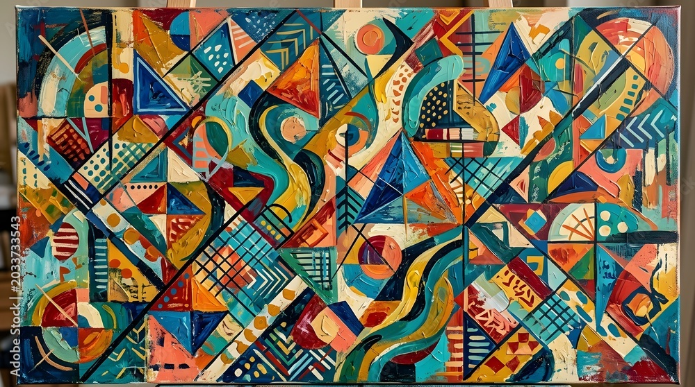 Fototapeta premium abstract painting pattern art