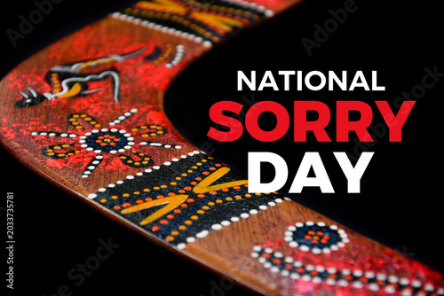 фотографія Australian National Sorry Day poster stock photo images