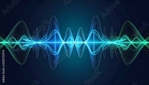 Symmetrical Sound Waveform