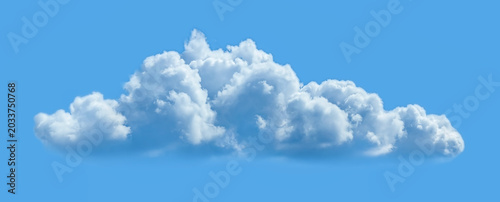 Schilderij op canvas One cloud on the blue sky