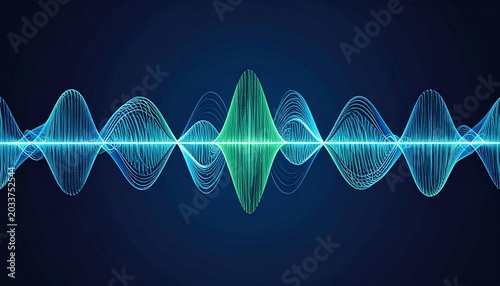 Symmetrical Sound Waveform
