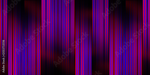 Foto Repeating straight vertical lines of varying thickness neon Blue red and linear