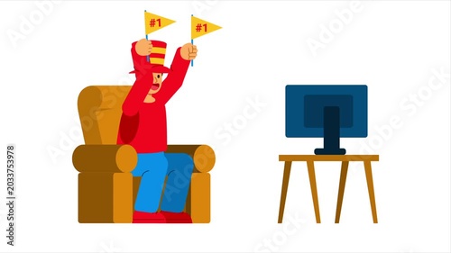 Sport Fans Watching Match