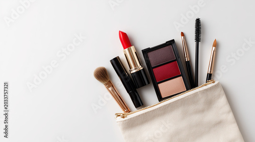 make up brushes in a box