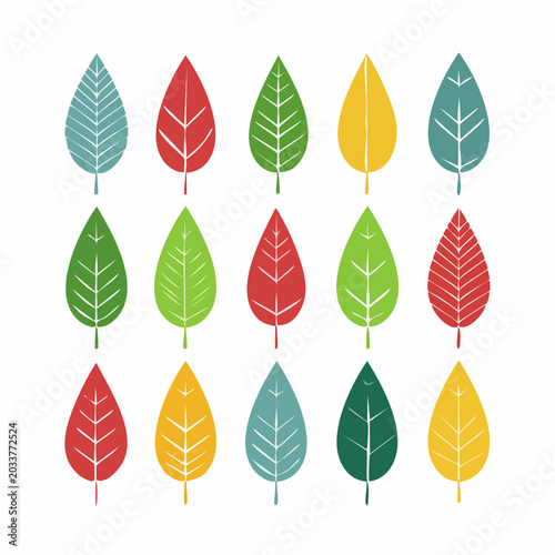Colorful Leaves Pattern