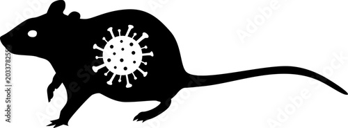 Hantavirus Rat Carrier - Single - Solid Shape