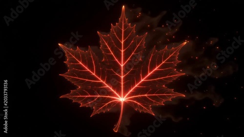 Glowing orange sparks flying up like a firework