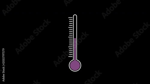 Rising Heat Thermometer Alpha Overlay