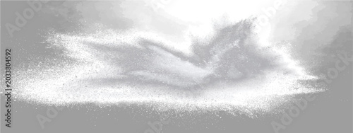 Bild auf Leinwand Abstract ethereal cloudscape, wispy formations evoke sense serene contemplation and celestial beauty