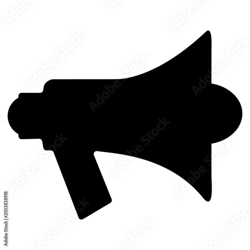 Professional announcement megaphone symbol