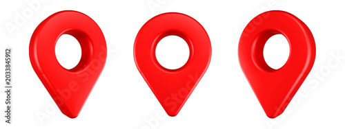 point location icon 3d render