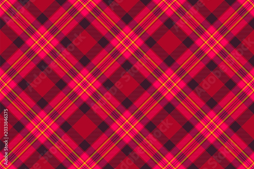 Billede på lærred Gingham pattern seamless vector illustrates tidy two-tone squares for casual apparel, spring fashion, and creative digital layouts