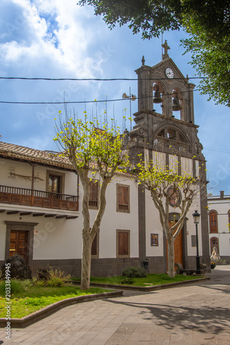 San Roque Church in Firgas, Gran Canaria, Canary Islands, Spain