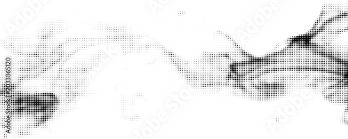 halftone image featuring a cloud pattern with contrasting dark and light areas, creating an abstract and textured background with a dotted effect