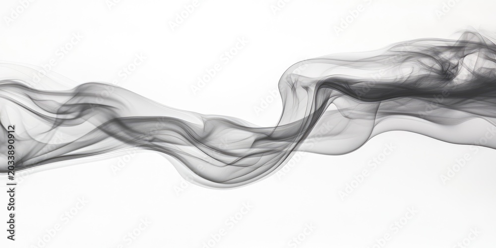 Fototapeta premium smoke on white background