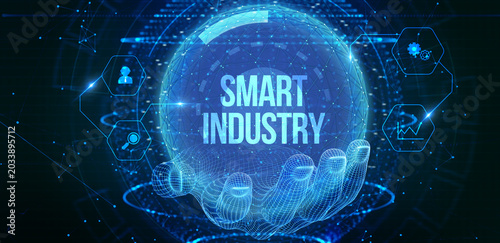 Tableau sur toile Smart industry 4
