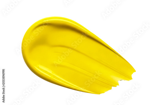 Yellow banana peel on clean surface