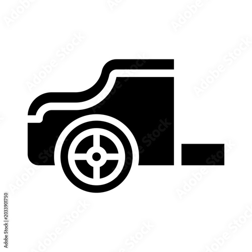 chariot solid icon illustration vector graphic.eps