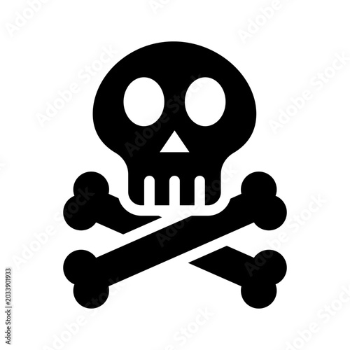 skull solid icon illustration vector graphic.eps