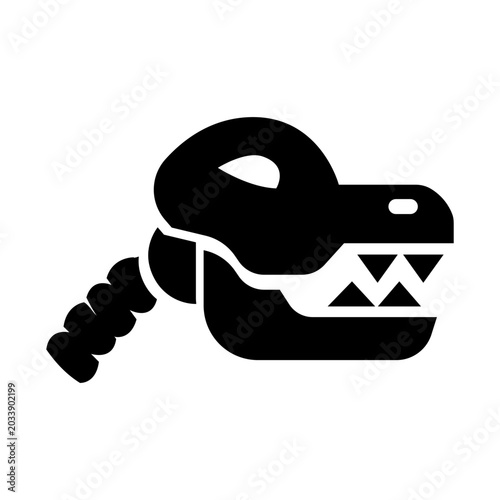 dinosaur skull solid icon illustration vector graphic.eps
