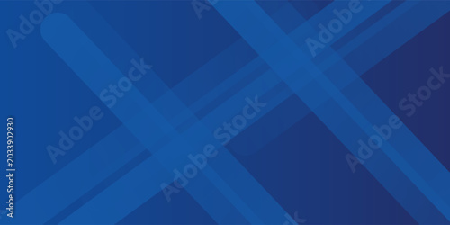 Obraz na plátne Abstract blue background with glowing geometric lines