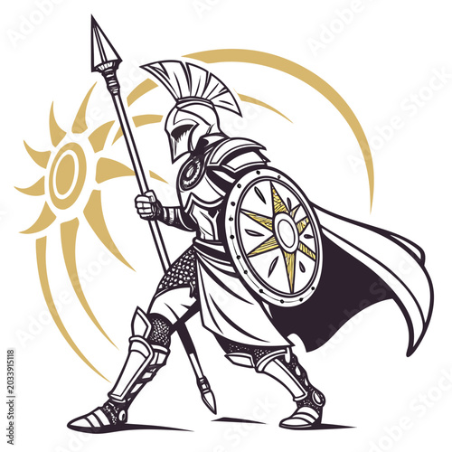 Ancient Sun Archer Illustration 1