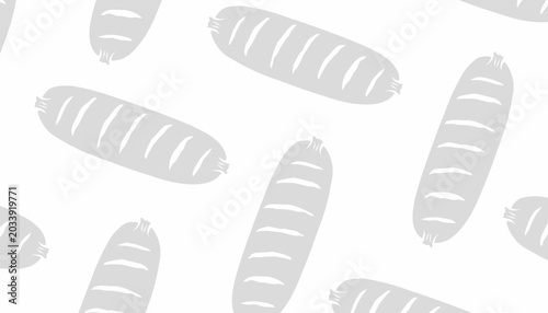 Slika na platnu Sausage Seamless Pattern