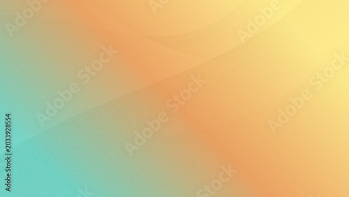Konstfotografi Abstract gradient background with teal orange yellow colors gradient background