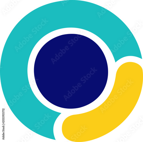 Circular Browser Internet Web Icon Bold Flat Vector