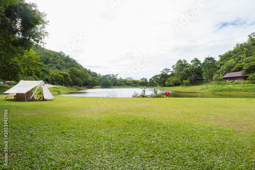Khao Ruak Reservoir, Namtok Samlan National Park, Saraburi Thailand — Camping and Relaxation Destination