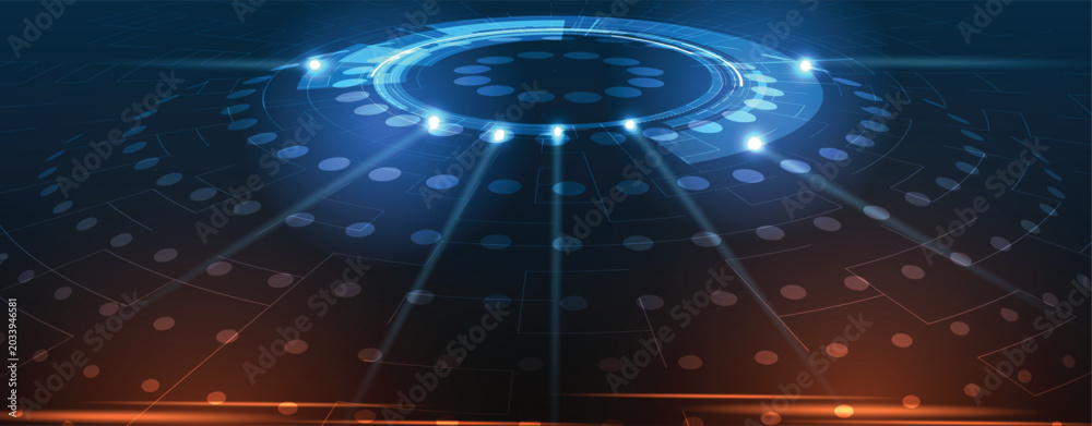 Fototapeta premium Digital cyberspace background representing big data, cloud computing, and AI