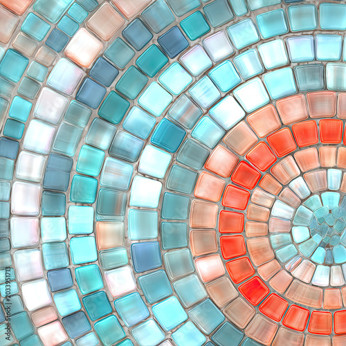 abstract colorful mosaic