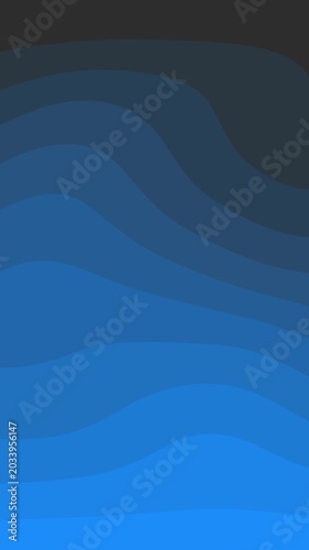 Blue Abstract Wave Motion Background | Smooth Flowing Light Animation in 4K UHD