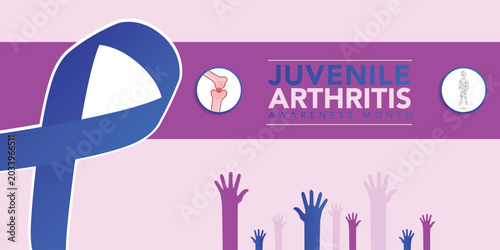 Tableau sur toile Juvenile Arthritis awareness month is observed every year in July