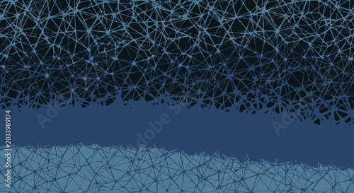 Abstract Networked Connections and Geometric Patterns.