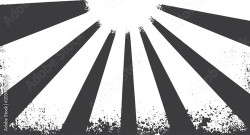 Fotografie Distressed black sunburst ray grunge texture